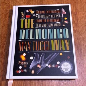 Rizzoli The Delmonico Way Cookbook - Black and Gold Cover